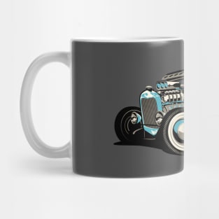 Cartoon retro hot rod Mug